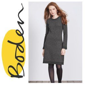 BODEN Claudie Knitted Dress Charcoal Worn 1x Sz 6